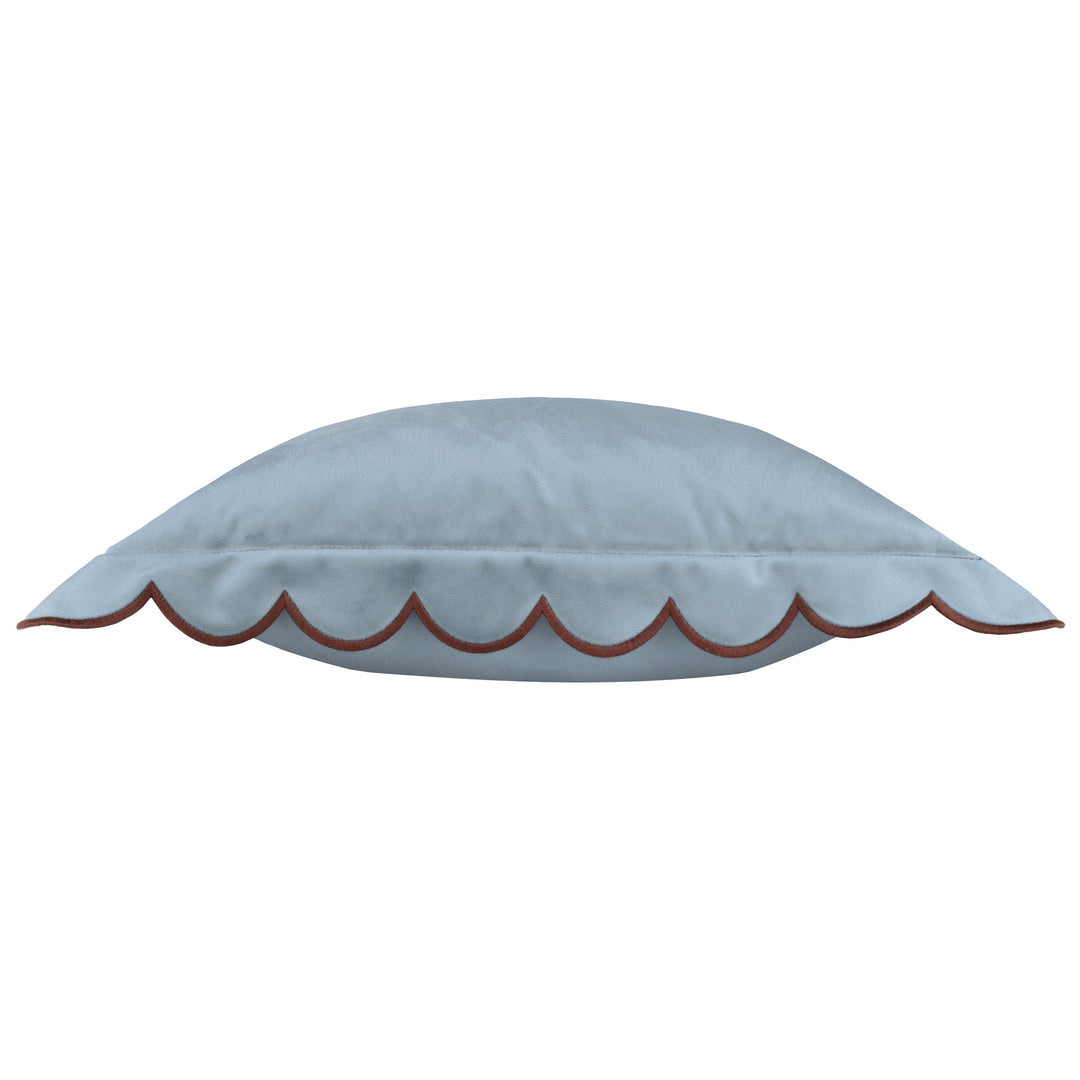 Lil Scallop 45x45 Cushion Case Blue / Brown - image 4