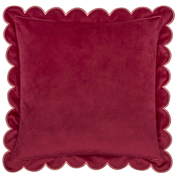Lil Scallop 45x45 Cushion Case Burgundy/Slipper