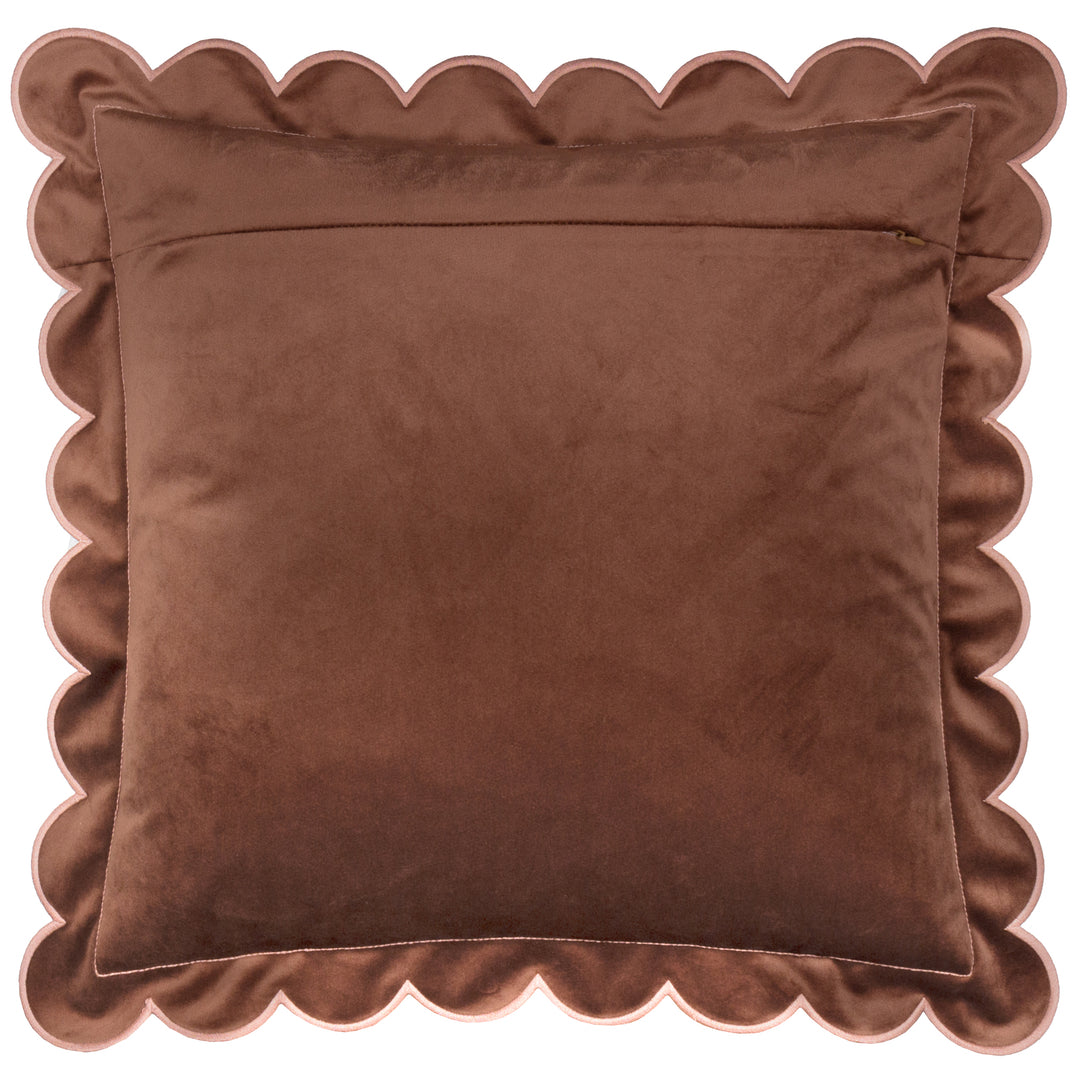 Lil Scallop 45x45 Cushion Case Chestnut / Natural - image 3