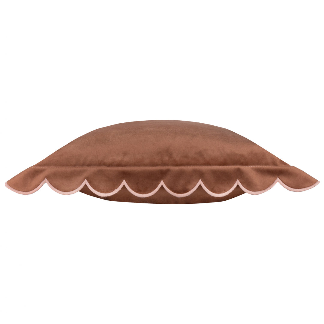 Lil Scallop 45x45 Cushion Case Chestnut / Natural - image 4