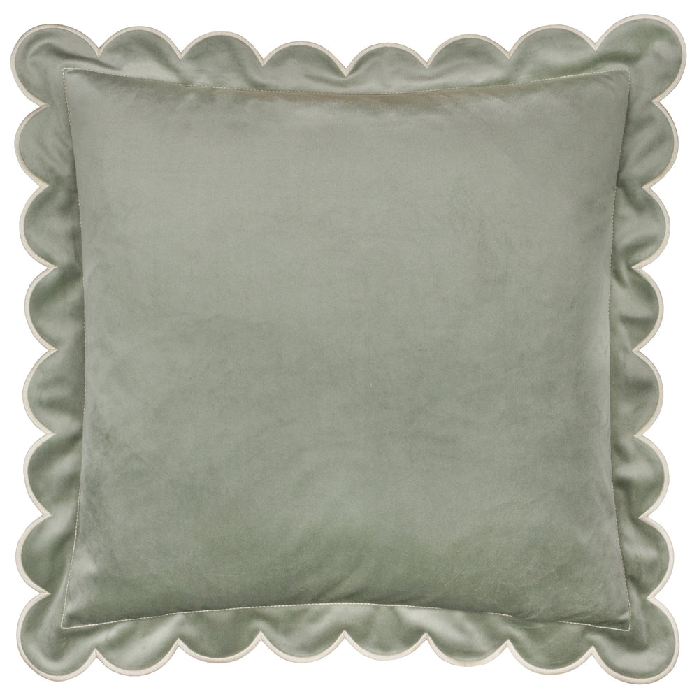Lil Scallop 45x45 Cushion Case Green / Natural - image 2