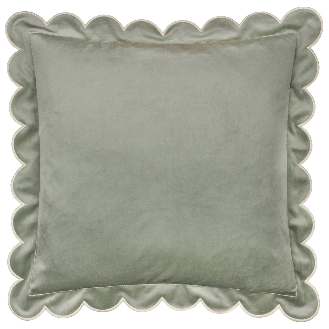 Lil Scallop 45x45 Cushion Case Green / Natural - image 2