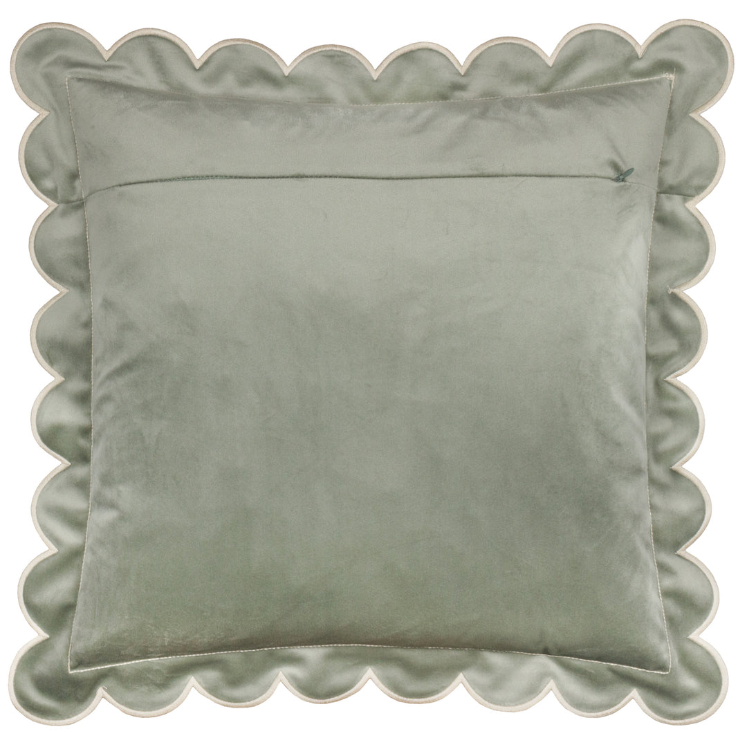 Lil Scallop 45x45 Cushion Case Green / Natural - image 3