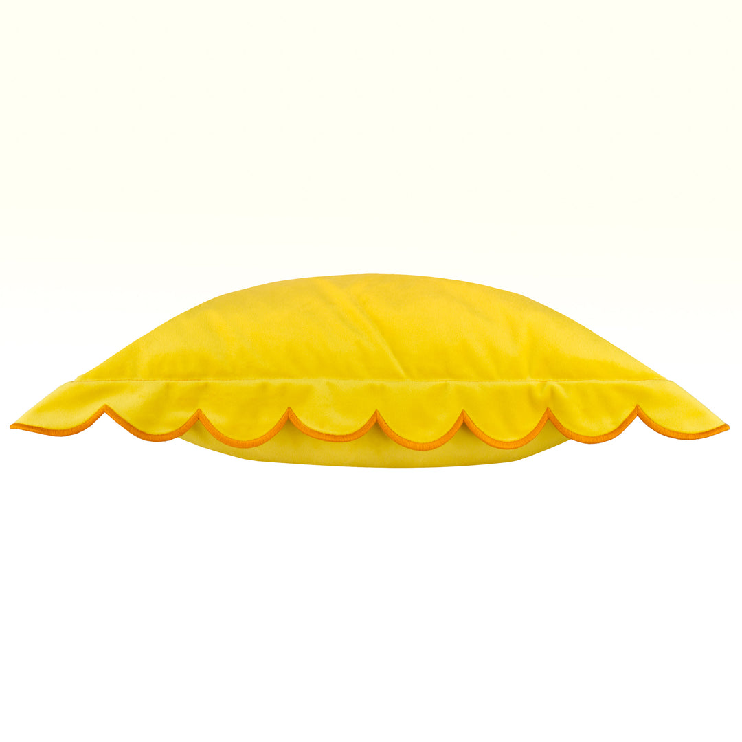 Lil Scallop 45x45 Cushion Case Lemon / Ginger - image 4