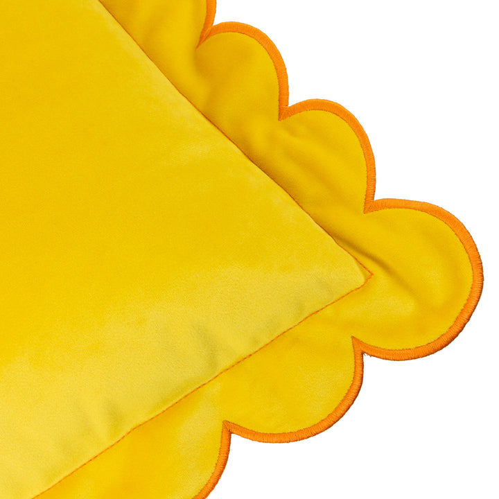 Lil Scallop 45x45 Cushion Case Lemon / Ginger - image 5