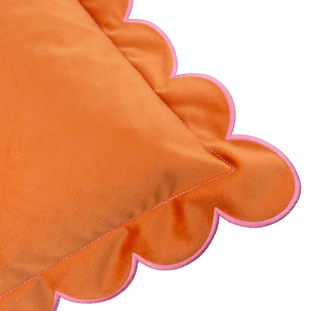 Lil Scallop 45x45 Cushion Case Orange / Pink - image 5