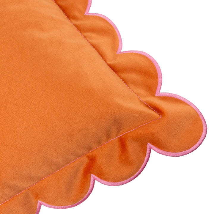 Lil Scallop 45x45 Cushion Case Orange / Pink - image 5