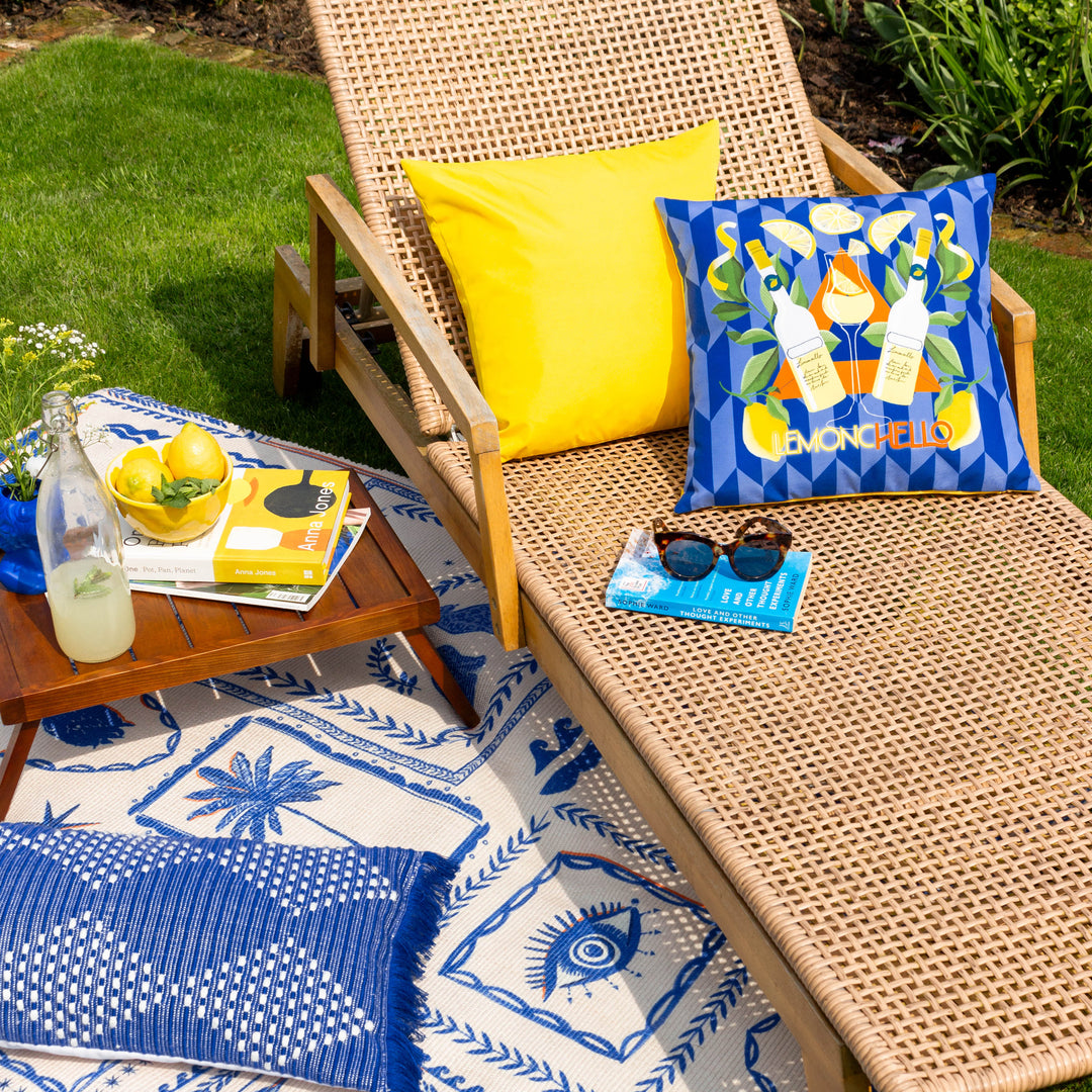 Limoncello 43x43 Outdoor Cushion Case Blue - image 7