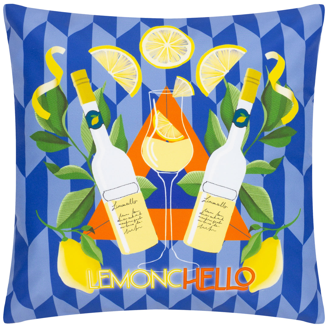 Limoncello 43x43 Outdoor Cushion Case Blue - image 2