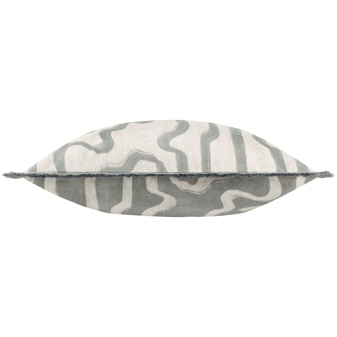 LINA 45X45 CUSHION CASE GREY BLUE