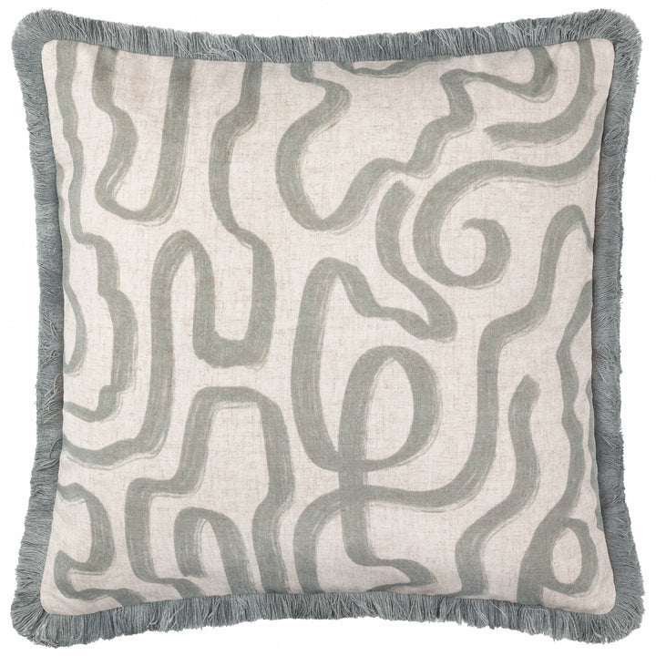 LINA 45X45 CUSHION CASE GREY BLUE