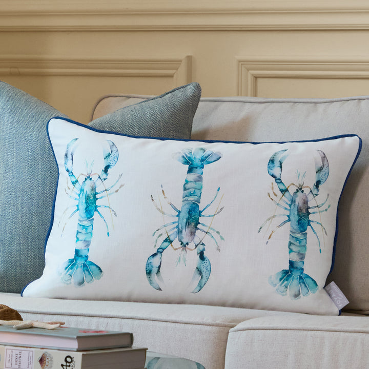 LOBSTER 40X60 CUSHION CASE  COBALT