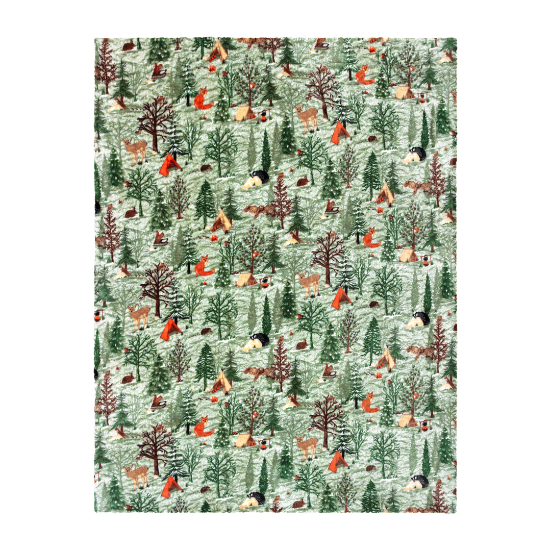 Lodge Wood 130x150 Throw Oak Green - image 3