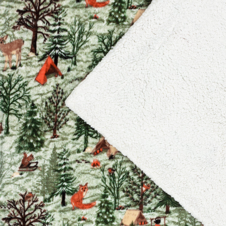 Lodge Wood 130x150 Throw Oak Green - image 7