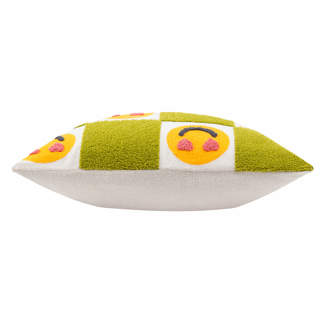 LOVE YOU MORE 45X45 CUSHION CASE GREEN