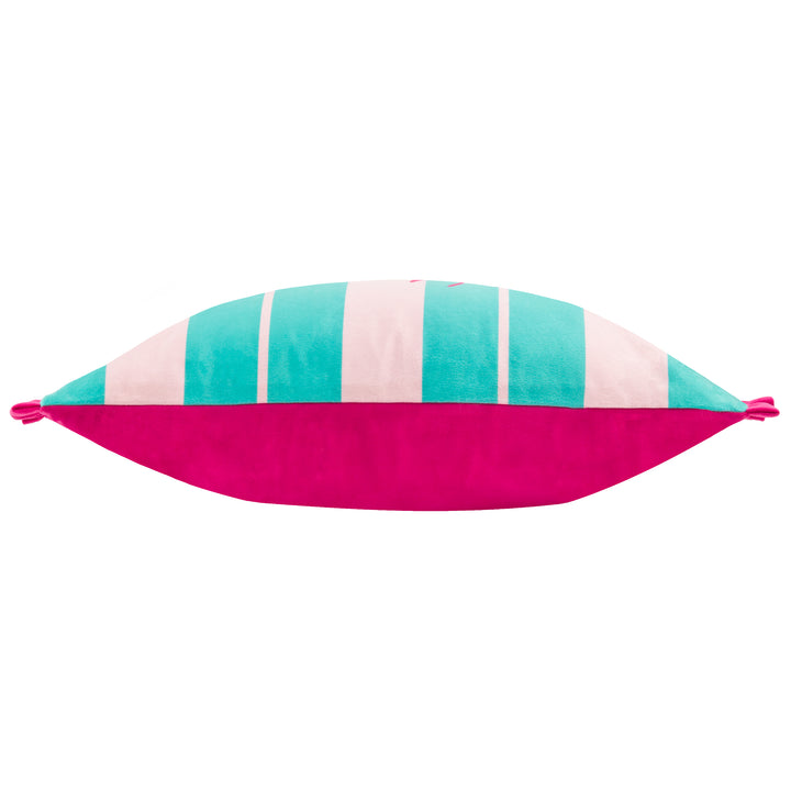 LOVE YOURSELF 30X50 CUSHION CASE AQUA/PINK