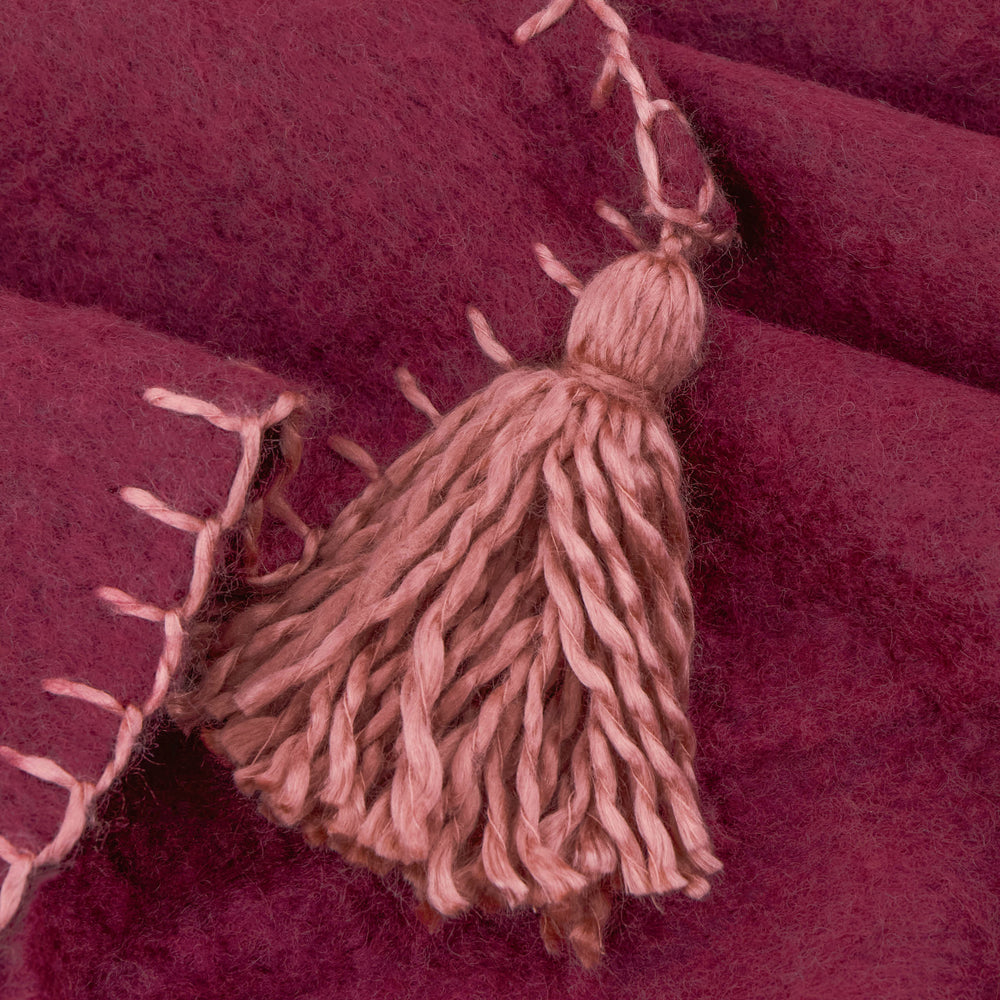 Lowen Wool 130x170 Throw Berry / Cotta - image 2