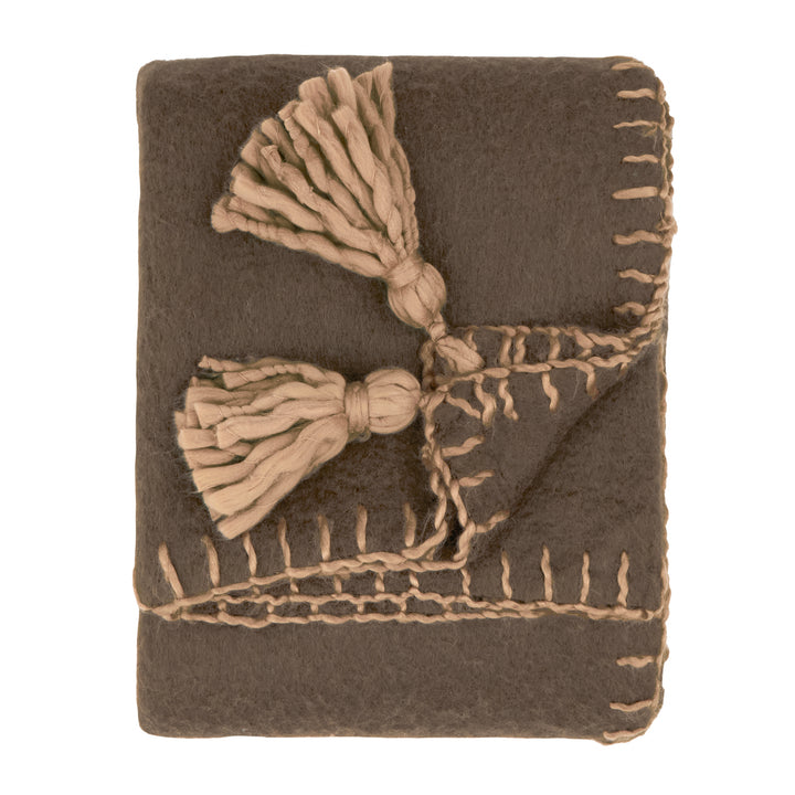 Lowen Wool 130x170 Throw Chocolate