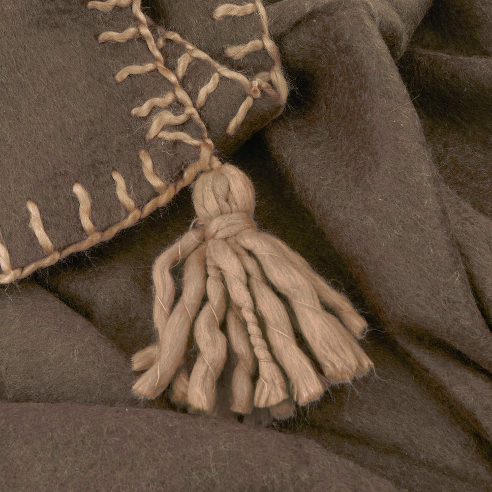 Lowen Wool 130x170 Throw Chocolate - image 2
