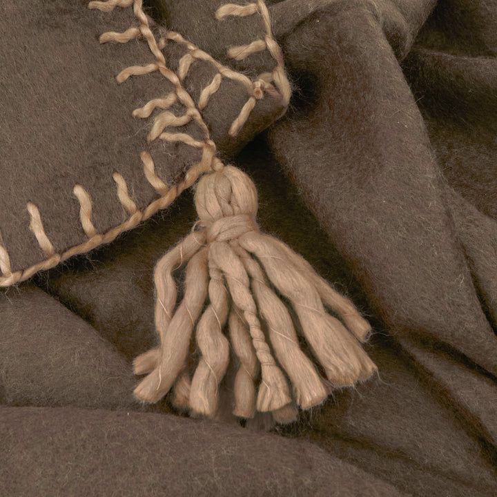Lowen Wool 130x170 Throw Chocolate - image 2