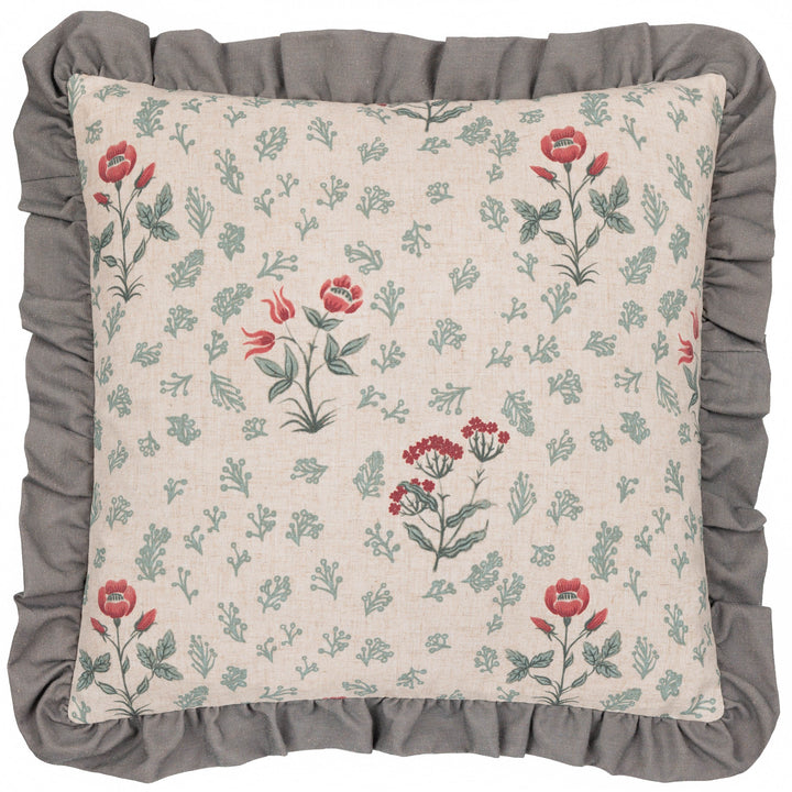 LINEN RENATA FLORAL 50X50 CUSHION CASE MULTI