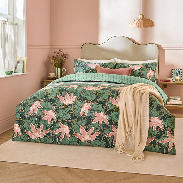 Luella Single Duvet Set Juniper Green