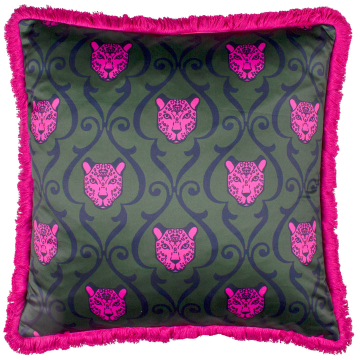 LUPITA 50X50 CUSHION CASE EMERALD/PINK