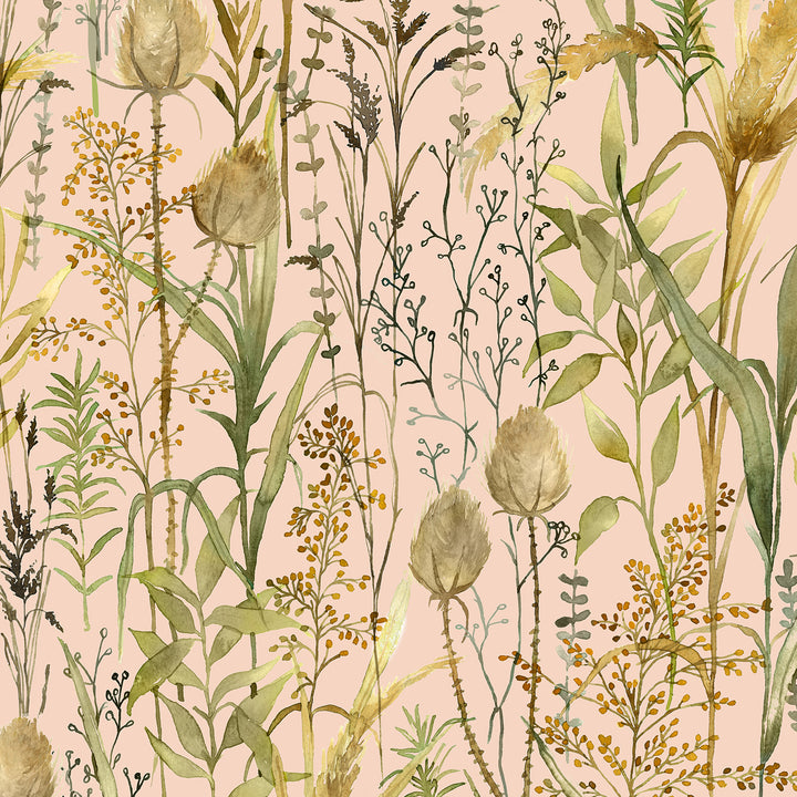 Lydiard Wallpaper Apricot Sample - image 2