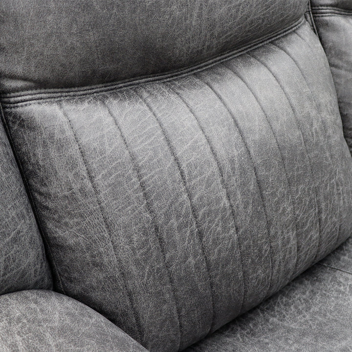 Leon Electric Recliner Sofa Grey 2 Seater