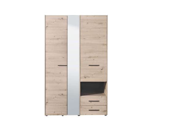 Iris Grey Oak 3 Door Wardrobe