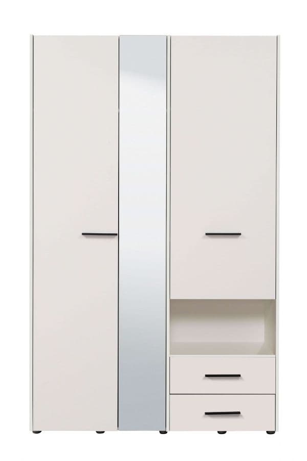 Iris White 3 Door Wardrobe