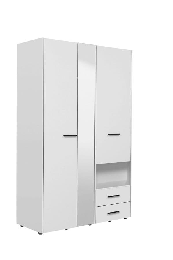 Iris White 3 Door Wardrobe