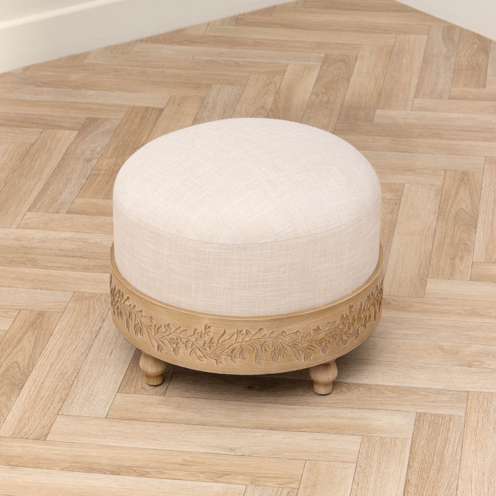 MABEL FOOTSTOOL FRAME OAK