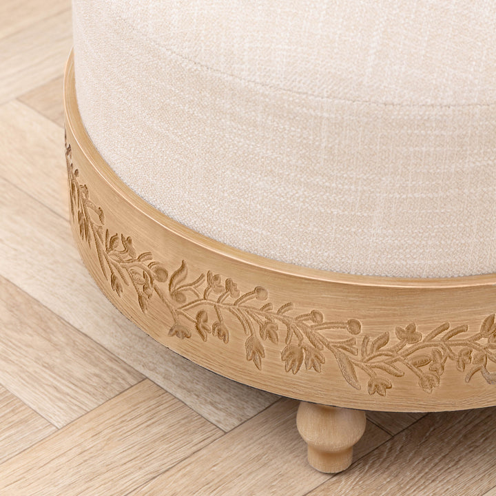 MABEL FOOTSTOOL FRAME OAK