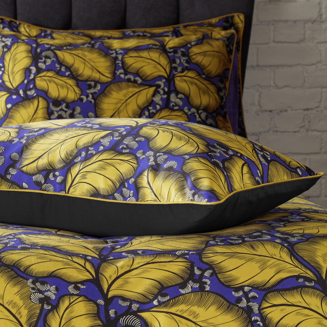 Magali Piped Pillowcase Pairs Ochre - image 2