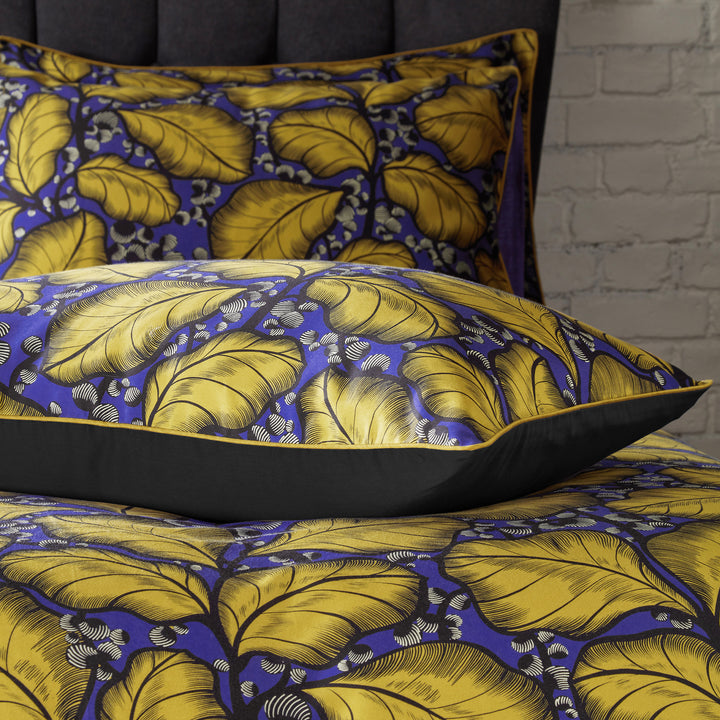 Magali Piped Pillowcase Pairs Ochre - image 2