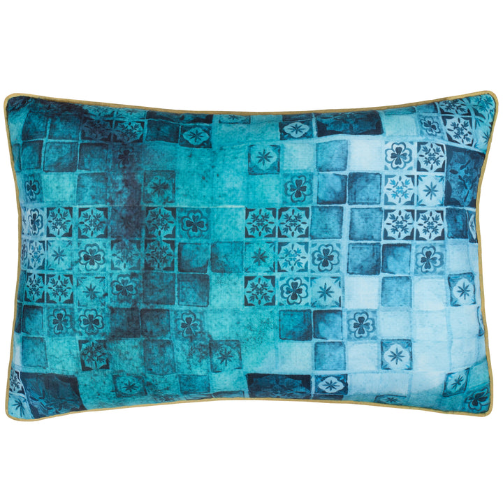 Majorelle Leopard 40x60 Outdoor Cushion Case Azure - image 3