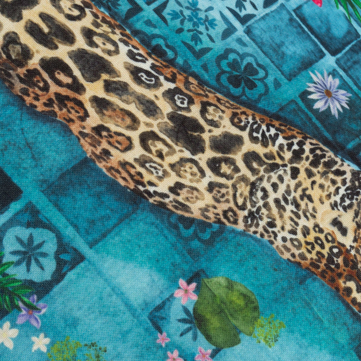 Majorelle Leopard 40x60 Outdoor Cushion Case Azure - image 5