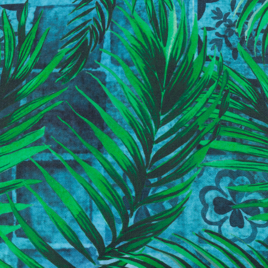 Majorelle Palm 50x50 Outdoor Cushion Case Azure - image 4