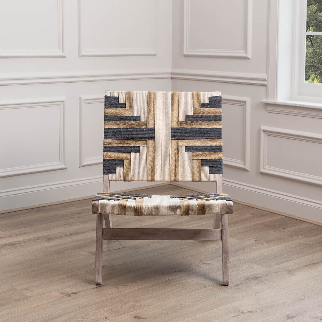 MANALI WOVEN CHAIR GREY KILM