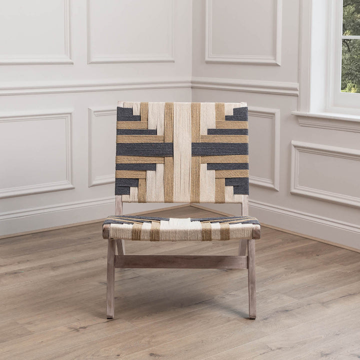 MANALI WOVEN CHAIR GREY KILM