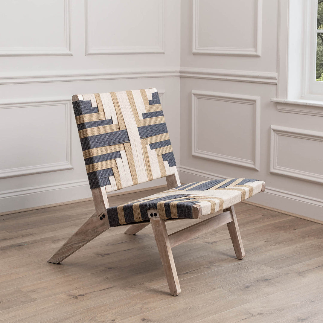 MANALI WOVEN CHAIR GREY KILM
