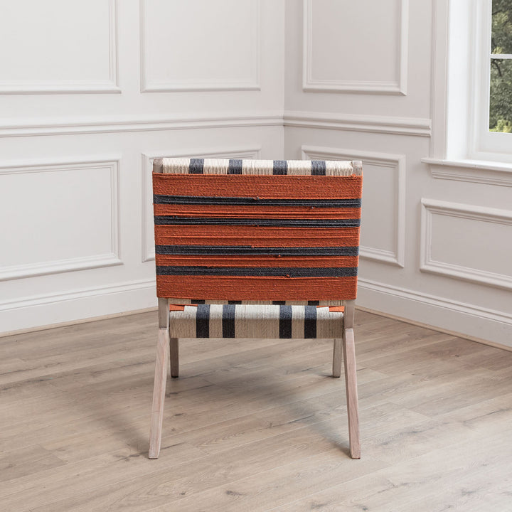 MANALI WOVEN CHAIR ORANGE KILM