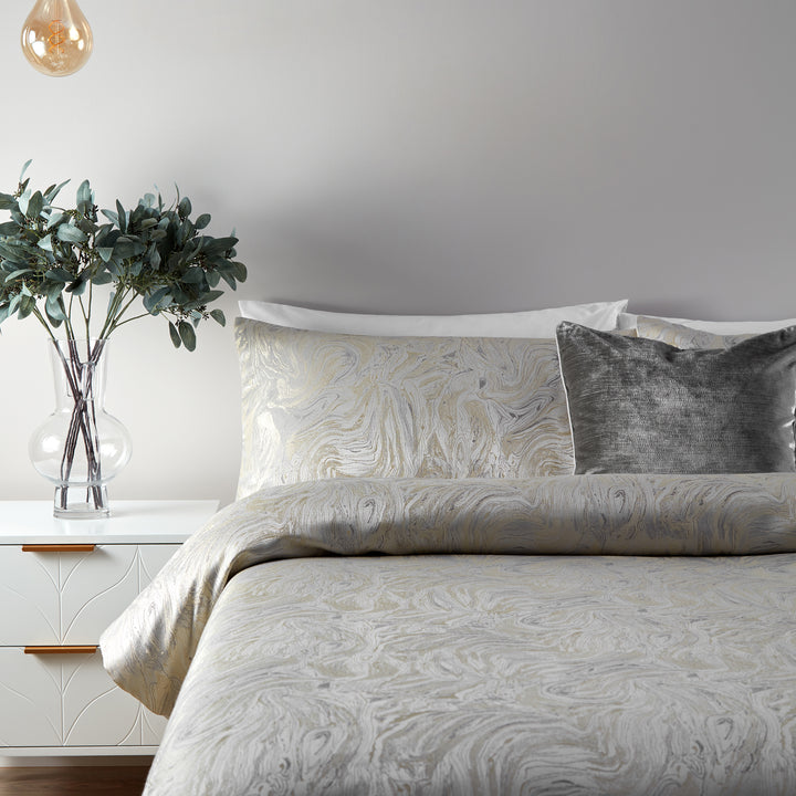 Marble King Size Duvet Set Oyster - image 3