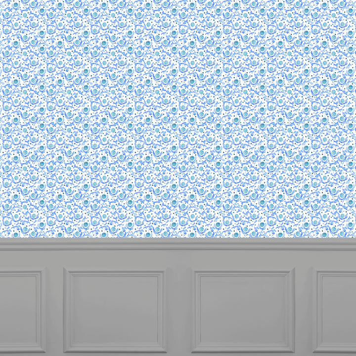 Mariani Wallpaper Cobalt Sample - image 2
