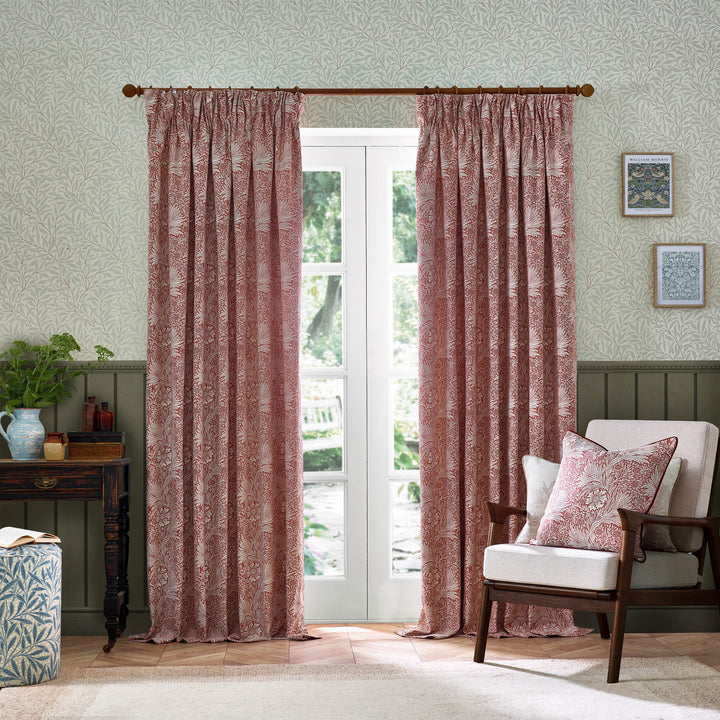MARIGOLD 117X137 PENCIL PLEAT CURTAINS RUSSET
