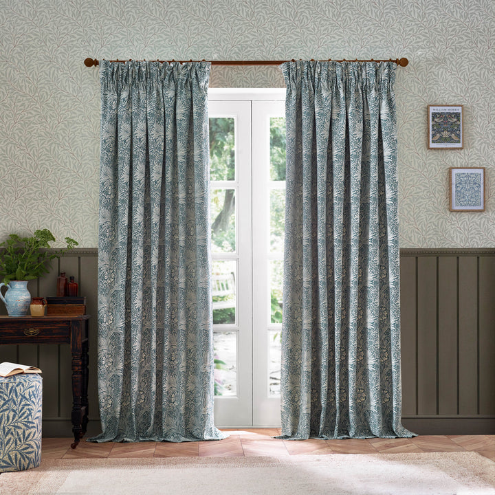 Marigold 117x182 Pencil Pleat Curtains Indigo - image 7