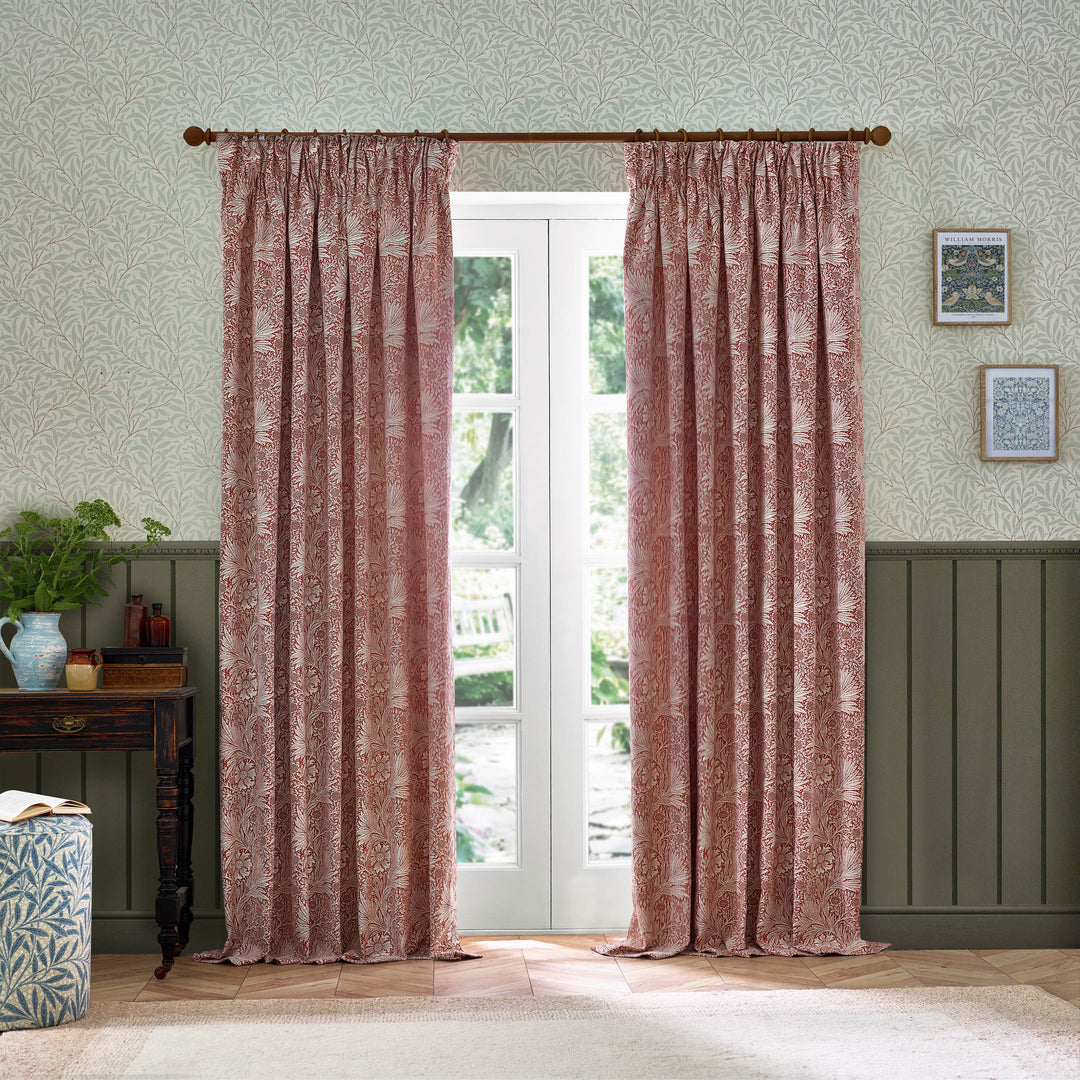 Marigold 117x182 Pencil Pleat Curtains Russet - image 7