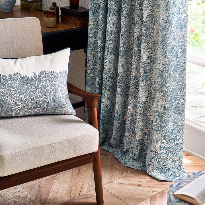 Marigold 167x228 Pencil Pleat Curtains Indigo - image 5