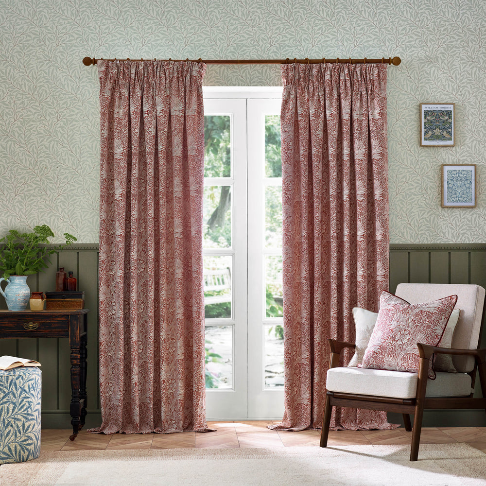 Marigold 228x228 Pencil Pleat Curtains Russet - image 2